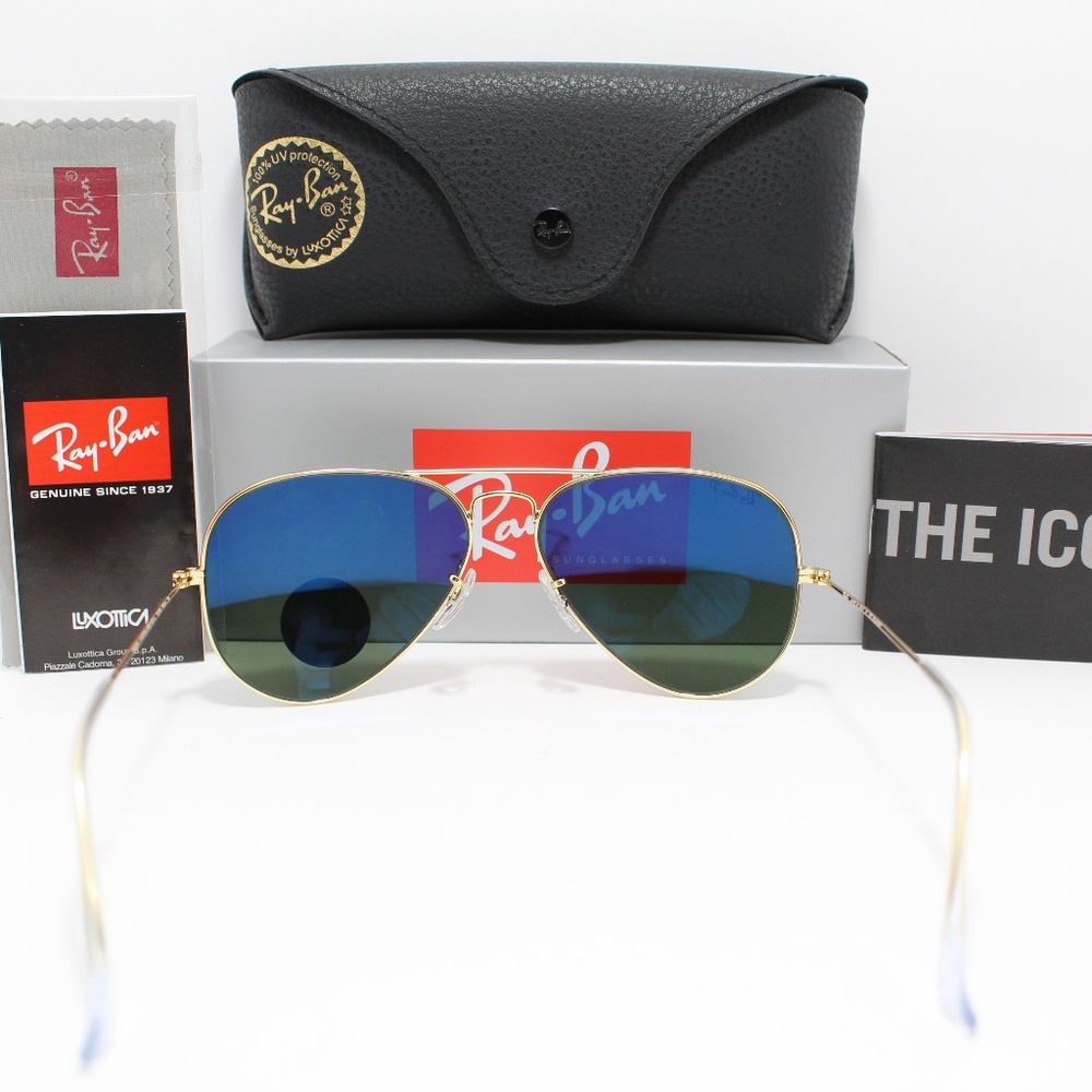 🎁 LAST ONE 🎁  RAYBAN 3025 001/58 POLARIZED GOLD - Picture 4 of 8
